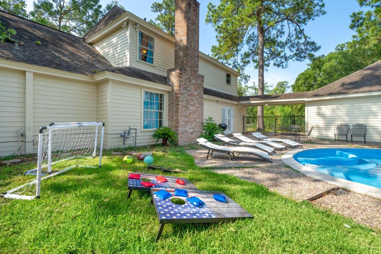 Pool Oasis Games Wifi Bbq Yard Sleep 16 Villa Houston Ngoại thất bức ảnh